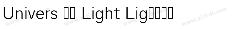 Univers 45 Light Lig字体转换